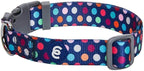 Blueberry Pet Essentials Rainbow Polka Dots Adjustable Dog Collar, Neck 12"-16" by BlueberryPet