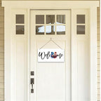 Welcome Sign for Front Door, Welcome Decor Wooden Hanging Sign for Wall Decor - Image 4