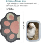 Cute Cat Litter Mat 24”x16”, Litter Box Mat, Litter Trapping Mat, Soft on Kitty - Image 3