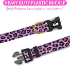 QQPETS Adjustable Soft Dog Collar: Print Flower Pink Multicolor Cute Patterns - Image 3