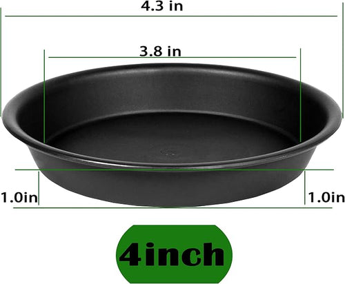 6 Pack Plastic Plant Saucer Water Drip Tray, 4 5 6 7 8 9 10 11 12 13 15 17 19 - Image 2