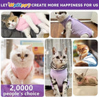 Cat Recovery Suit for Abdominal Wounds or Skin Diseases, Kitten Onesie for Cats - Image 4