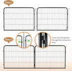 BestPet | Dog Playpen | 40 Inch, 6 Panels | Heavy Duty Metal Pet Exercise Pen | - Image 4