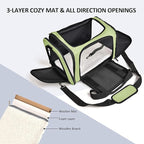 Henkelion Pet Carrier for Small Medium Cats Dogs Puppies up to 15 Lbs, Airline - Image 2