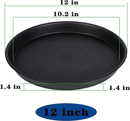 6 Pack of 12 inch Plant Saucer, Heavy Duty Plastic Plant Saucer 12 inch Round - Image 2