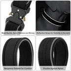 Plutus Pet Tactical Dog Collar, Reflective, Adjustable Heavy Duty Dog Collar - Image 4