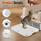 Large Cat Litter Box Step Mat, 16.5"x11.2" Cat Ramp Stairs, Cat Litter Catcher - Image 4