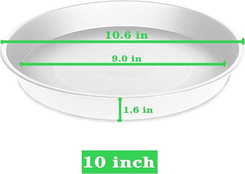 6 Pack of 10 inch Plant Saucer, Heavy Duty Plastic Plant Saucer 10" Round - Image 2