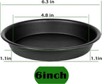 6 Pack 6 inch Plant Saucer Tray, 4 6 8 10 12 15 17 19 inch Plant Saucers - Image 2