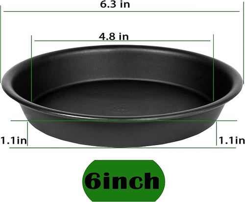 6 Pack 6 inch Plant Saucer Tray, 4 6 8 10 12 15 17 19 inch Plant Saucers - Image 2