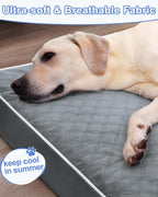 KSIIA XL Dog Bed for Crate Pad Waterproof Dog Bed - Image 4
