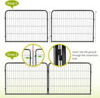 BestPet | Dog Playpen Extender | 24 Inch, 4 Panels | Heavy Duty Metal Pet - Image 2