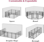 Dog Playpen Dog Fence Outdoor for Yard, 32inch 48 Panels Dog Pens Outside - Image 7