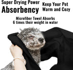 3 Pack Microfiber Dog Towels for Drying Dogs, Super Absorbent and Soft Pet - Image 4