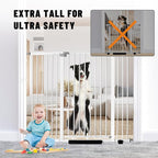41" Tall Safety Pet Gate, Adjustable 29.92"-57.48" Wide, No Drilling Pressure - Image 4