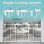 WAOWAO Baby Gate 14.16" Extra Wide Pressure Mounted Walk Through Swing Auto - Image 4