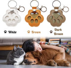 Dog Hair Keychain, Leather Pet Hair Collector Keychains, Pet Fur Keepsake Gift - Image 2
