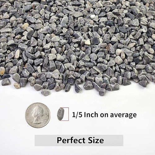 5LB Succulent and Cactus Gravel Pebbles, 1/5 Inch Natural Decorative Polished - Image 2