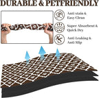 Dog Food Mat 24X32 Inch Pet Feeding Absorbent Mats - Image 2