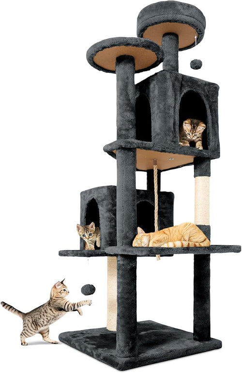 58.5inch Large Cat Tree Tower Condo by TSCOMON