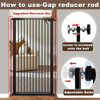 Fairy Baby 51.18" Extra Tall Pet Cat Gate, 48.5"-56.2" Extra Wide Baby Gate - Image 6