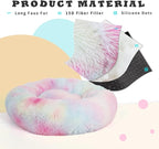 Calming Dog Bed for Medium Dogs Washable Donut 30 inches Anti-Slip Pet Bed - Image 2