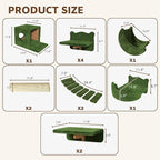 13-in-1 Cat Wall Shelves, Wall Mounted Cats Furniture Set - Image 2