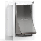 Baboni Pet Door for Wall, Steel Frame and Telescoping Tunnel, Aluminum Lock by Baboni