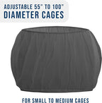 Universal Bird Cage Seed Catcher Universal Mesh Skirt Cover Stretchy Small - Image 4