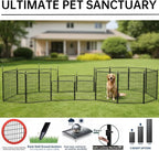 Puppy Playpen Indoor/Outdoor, 6 Panels Dog Pen Play Pen - Image 4