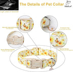 Sunflower Dog Collar, Adjustable Cute Dog Collars - Image 4