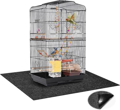 48 x 48 Inch Large Felt Bird Cage Mat, 3mm Thick Absorbent Felt Surface by Unknown