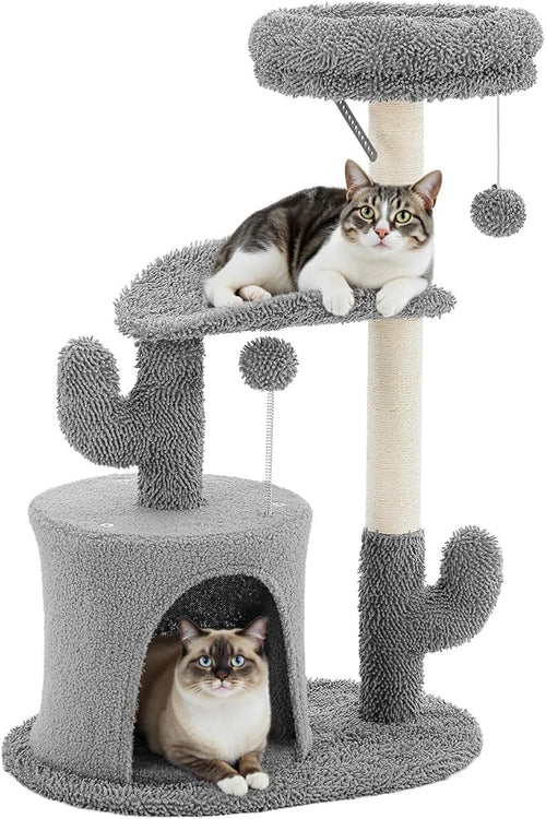 33 Inch Small Cat Tree Tower, Cat Tree by Aidoly