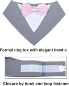 ADOGGYGO Formal Dog Tuxedo Wedding Pet Bandana Collar - Image 5