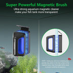 Aquarium Magnet Glass Cleaner, Double-Sided Detachable & Floating Algae Scraper - Image 3