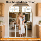 29.5-54.2" Magnetic Baby Gate for Stairs, Baby Safety Essentials, Auto Close - Image 9