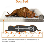 Amazon Basics Dog Bed with Cooling Gel Memory Foam, Pressure-Relief Support - Image 5