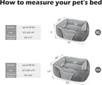 INVENHO X-Large Dog Bed Rectangle Washable Orthopedic Soft Calming Sleeping - Image 3