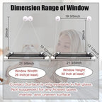 ZALALOVA Cat Window Perch Seat Large Sturdy Cat Beds Fleece Blanket 2025 Latest - Image 7