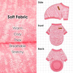1 Pc Dog Sweaters for Small Dogs Girl Boy Winter Fleece Clothes Warm Soft Dog - Image 5
