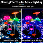 Uniclife Glowing Effect Artificial Mushroom Aquarium Plant Decor Ornament - Image 3