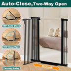 Fairy Baby 40.5" Extra Tall Baby Gate No Drill, 29.6"-40.5" Extra Wide Wide Dog - Image 5