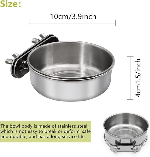 4 Pcs Small Bird Feeding Dish Cups, Parrot Food Bowl Cage - Image 2
