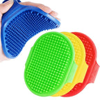 4 Pack Dog Grooming Brush, Premium Soft Silicone Pet Bath Brushes by Brillirare