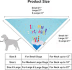 ADOGGYGO Dog Birthday Bandana Scarf and Blue Boy Puppy Birthday Party Hat - Image 4