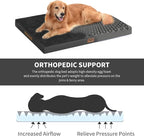 Orthopedic Dog Bed for Large Dogs, Plush Washable Pet Bed for Large Size Dogs - Image 4