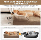 INVENHO Orthopedic Extra Large Dog Bed, XXL Waterproof Dog Sofa, Egg-Crate Foam - Image 5