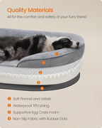 Feandrea Dog Bed, Large Orthopaedic Dog Sofa Bed, Egg Crate Foam, Waterproof - Image 5