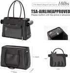 Fashion Pet Carrier Purse for Small Cat and Dog, Luxury Pu Soft-Sided Tote Bag - Image 2