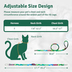 Cat Harness and Leash Set, Anti Escape Adjustable Cat Leash, Comfortable Soft - Image 6